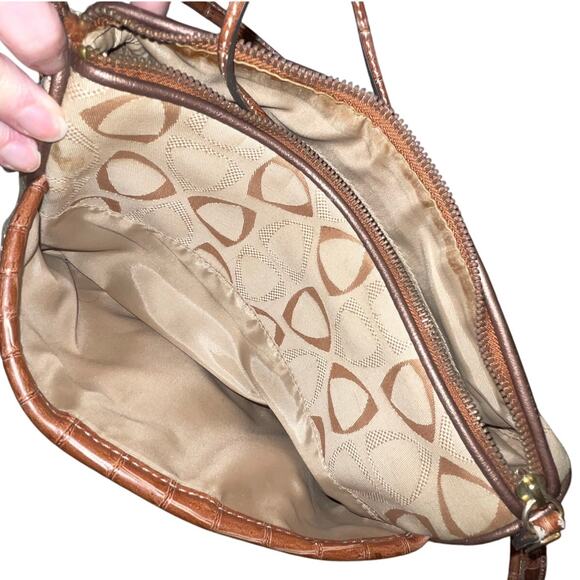 Liz Claiborne Vintage Y2K Crossbody Bag with Monogram Brass-plates - Picture 4 of 14